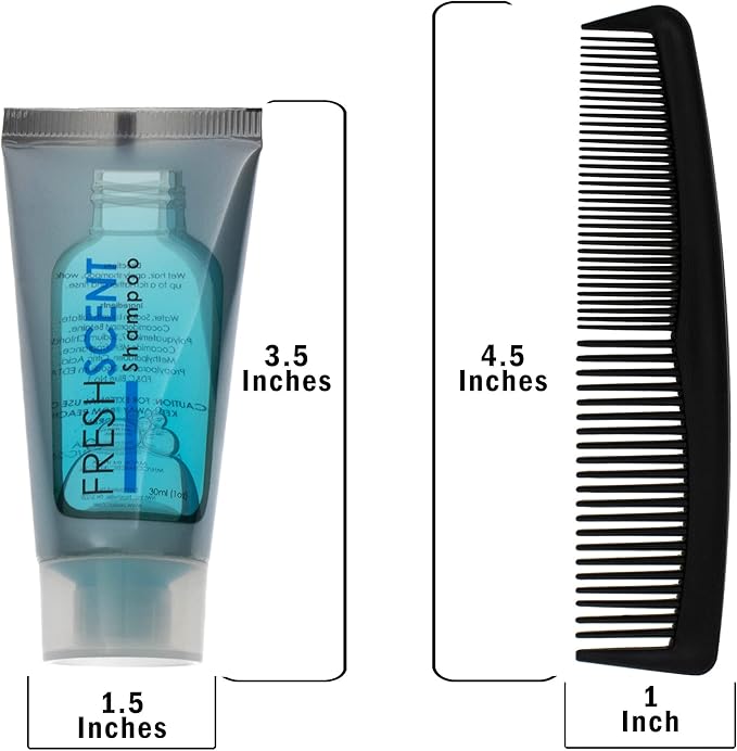 Moda West 24 Kits - Bulk Case of Wholesale Basic Toiletry Kits for Men, Women, Travel, Charity