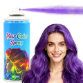 Purple Hair Spray, Temporary Hair Color Spray for Women, Men, Kids, One-Time Use Washable Hair Dye, Natural Hair Color Wax for Christmas, Hallowen, Cosplay, Festival Party Costume Makeup, DIY (Purple)