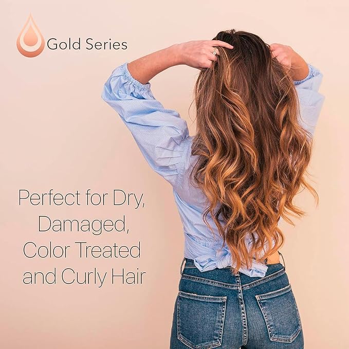 Gold Series Deep Conditioning Hair Mask - Moisturizing Treatment with Argan Oil for Dry, Damaged Hair, Volumizing Conditione (18.6 Oz)