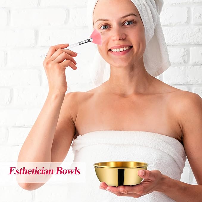 GRETJOB Professional Facial Bowls Set for Estheticians - 36 Pcs Mixing Bowls with Brush & Spatula | Facial Mask Mixing Kit for Spa & Home Use