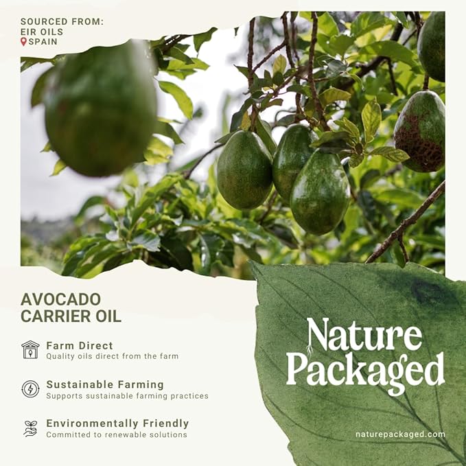 Avocado Oil - Direct from EIR Oils Farm in Spain - 100% Pure Carrier Oil for Hair, Face, and Skin - Hand-Picked, Cold-Pressed Carrier Oil - (1Gallon)