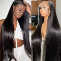 Lemoda Straight SKINLIKE Real HD 13x4 Full Lace Frontal Wigs 210% Density 15A Brazilian Straight Virgin Human Hair Lace Front Wig 22inch Invisible 0.1mm Ultra-thin Frayed Ends Tiny Knots