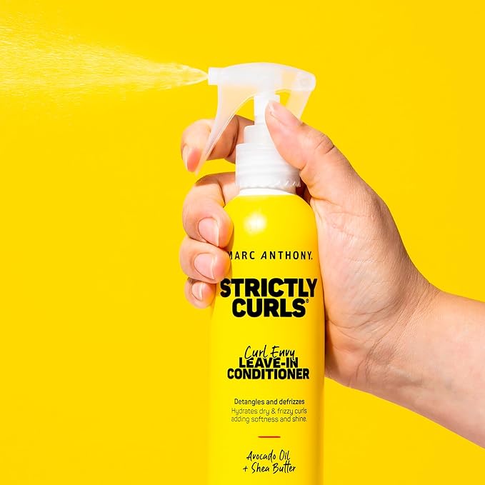 Marc Anthony Leave-In Conditioner, Strictly Curls - Shea Butter, Vitamin E & Avocado Oil Softens & Defines Coarse Curls - Sulfate-Free Anti-Frizz Styling Product For Curly, & Wavy Hair