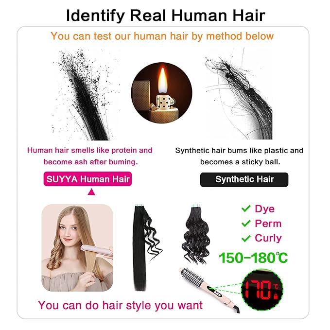 SUYYA Tape in Hair Extensions Human Hair Ombre Chocolate Brown to Caramel Blonde Remy Hair 16 inches 20pcs 40g/pack Straight Seamless Skin Weft Tape in Human Hair Balayage(16 inch #P4/27/T4)