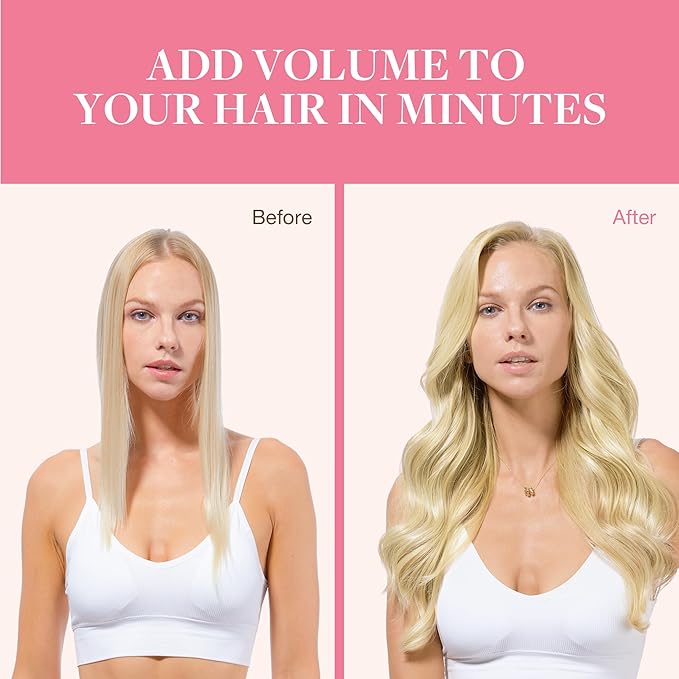 GOO GOO Clip in Hair Extensions Real Human Hair, Remy Human Hair Extensions Clip ins for Women, Natural Human Hair, 24inch 240g 9Pcs, #16/22 Light Blonde Highlighted Golden Blonde