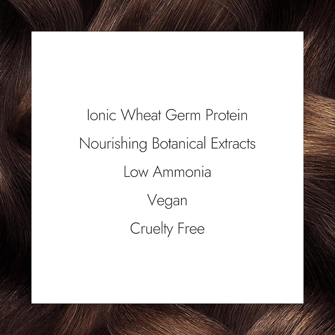 Ion Permanent Creme Hair Color 4N Medium Brown, Vegan, Cruelty Free, PPD Free, 100% Gray Coverage, Long Lasting, Fade Resistant Color, 2.05 oz