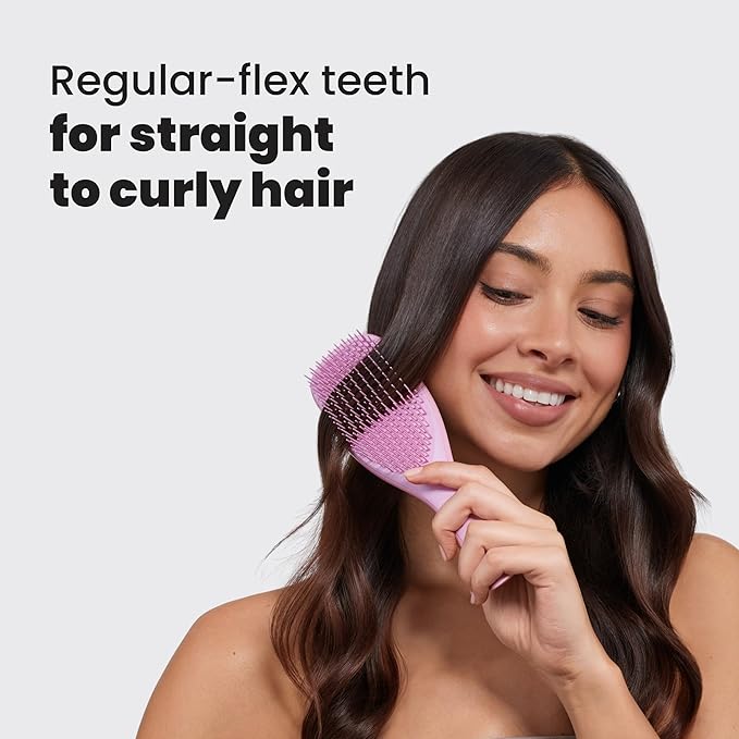 Tangle Teezer Ultimate Detangler Brush for Wet & Dry Hair, Eliminates Knots & Reduces Breakage for All Hair Types, Amazon Exclusive Rosebud