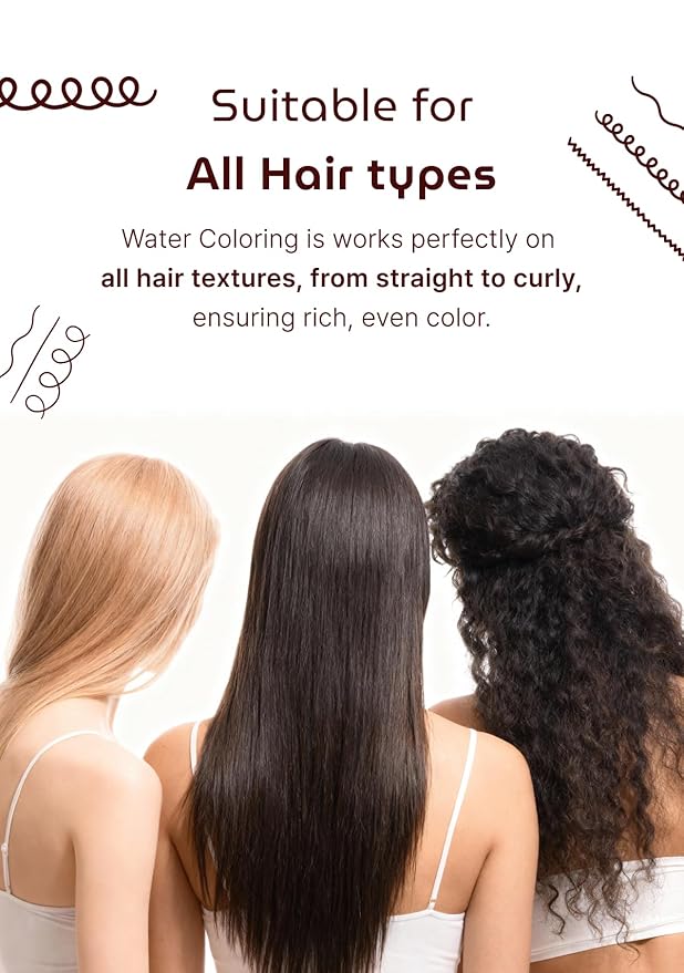 Korean Permanent Hair Dye, Powder Hair Color Kit, Wine Brown, Gray Hair Coverage, Plant-Based Formula, Easy Application for Roots, Short & Long Hair, Vegan, Just Mix with Water (3 Powder Packets)