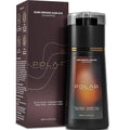 POLAR HAIR CARE Natural Vegan Semi Permanent Hair Dye Shampoo Kit for Gray Hair, Women & Men (Dark Brown), USA 6.76 Fl Oz.