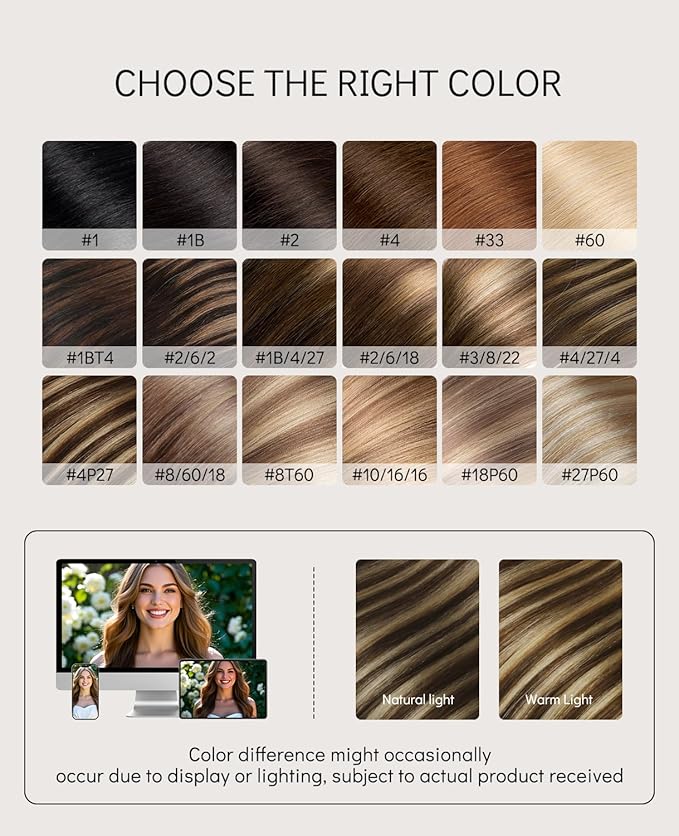 VINBAO Invisi Edge Tape in Hair Extensions Human Hair, Dark Brown with Blonde Injected Tape in Extensions with Highlights, 16in 45g 20pcs/pack Natural Look 16inch #4P27