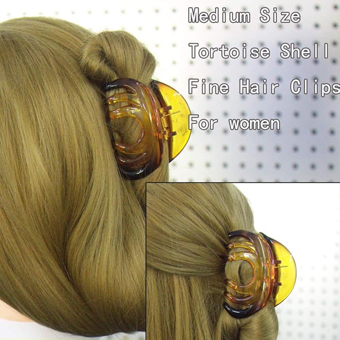 Octopus Medium Hair Claw Clips Thin Hair Women No-Slip Grip Jaw Hair Claw Clip for Fine Hair(Octopus)