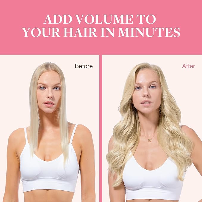 GOO GOO Clip in Hair Extensions Real Human Hair, Remy Human Hair Extensions Clip ins for Women, Natural Human Hair, 14inch 130g 9Pcs, 60A Platinum Blonde