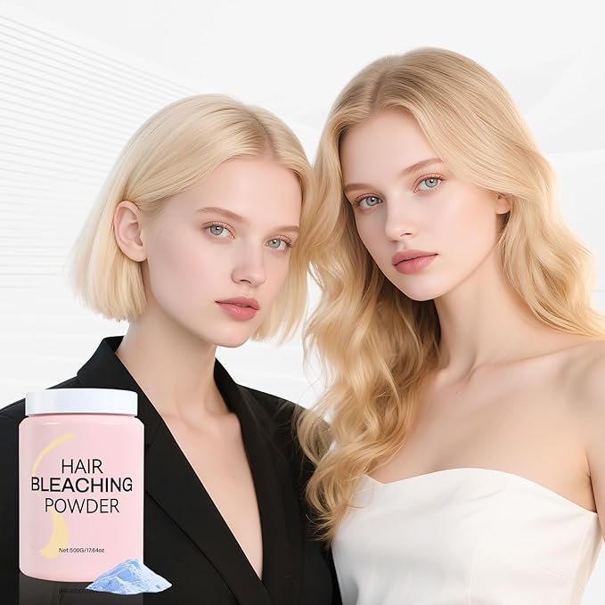 Hair Bleaching Powder 500g,High Performance Up to 8 Levels of Lift for Hair Highlights & Lightening