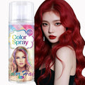 Temporary Hair Color Spray, Fired Red Hair Dye Pomades for Kids and Women-Perfect for Cosplay, Christmas, and Halloween Parties, Natural Washable Quick-Drying, One-Time Use in one wash (Red, 120ml)
