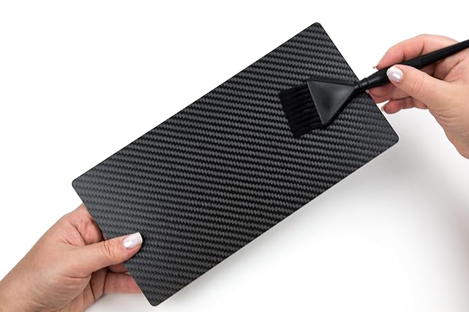Balayage Board - Ultra-Lightweight Carbon Fiber Hair Board - 5" x 10.25" - Short Balayage Paddle for Hair Stylists - Ombre, Hair Painting, Free Form Coloring and Foils