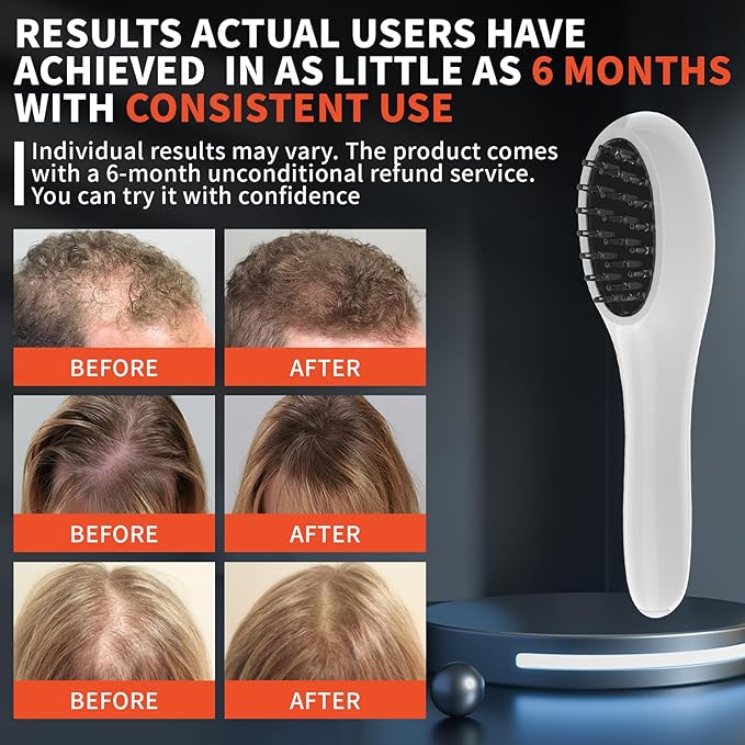 Laser Therapy Hair Growth Comb, Red Light Therapy, Low Level Laser Therapy To Promote Hair Growth in Women and Men