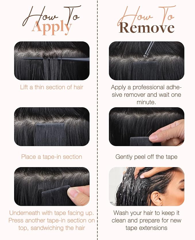 GOO GOO Invisi Edge Tape in Hair Extensions Human Hair, 4A Chocolate Brown 20pcs 22inch 50g, Virgin Remy Hair, Seamless Injected Tape, Natural Look