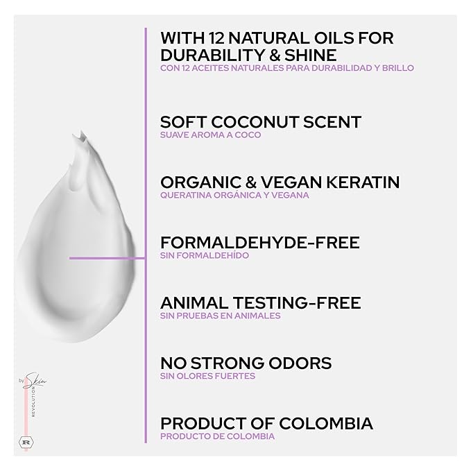 Ritual Botánico Keratina Orgánica | Treatment to Straighten, Repair and Relax Hair | All Natural, Organic & Vegan Ingredients | Product of Colombia| Keratin Large, 1 Liter/33.8 Fl Oz
