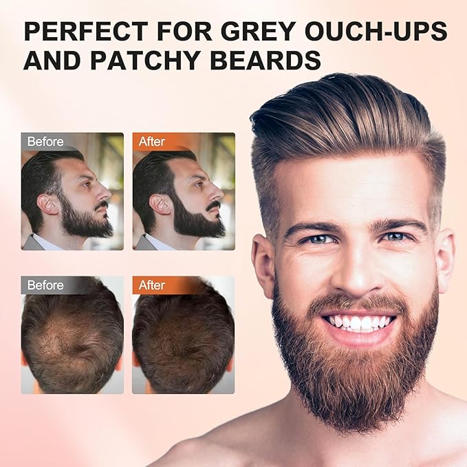 Root Touch Up Powder - Instant Gray Hair Coverage for Hairline, Eyebrows, Beard Line and Bald Spots (Coffee)
