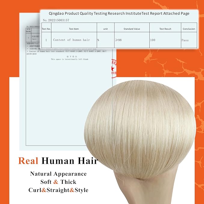Full Shine Blonde Tape in Hair Extensions Human Hair 20Inch Platinum Blonde Hair Extensions 60 Extensions Human Hair Natural 20pcs 50Grams Glue on Extensions Real Straight Hair for Party