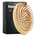 Bamboo Hair Brush(No handle), Massaging Scalp, Detangling Brush for Hair Growth for Women, Men &Kids, Eco-friendly Natural Wooden for All Hair Types