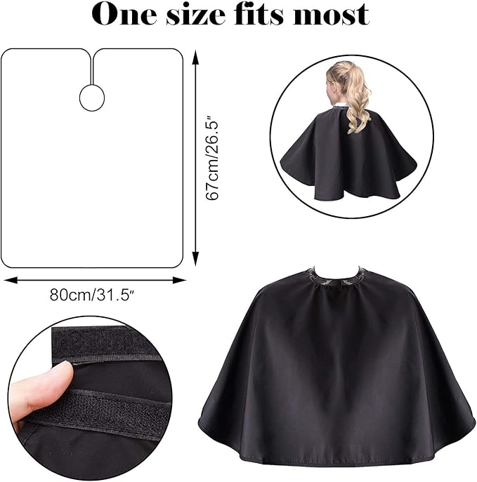 Noverlife Makeup Cape Shortie Makeover Bib Beauty Salon Smock for Clients Comb-out Beard Shaving Hairdressing Shampoo Cape