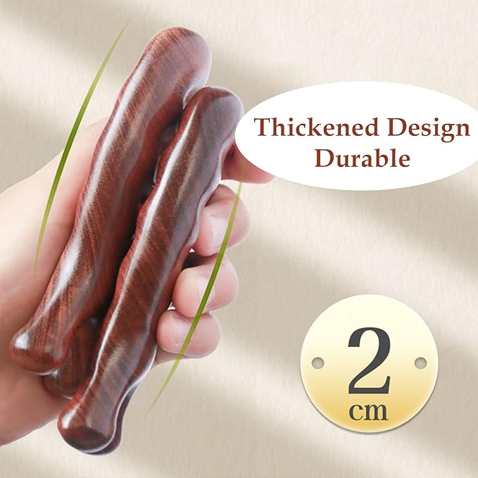 Wooden Scalp Massager Comb & Head Massage Tool,Scalp Gua Sha Wooden Hair Combs for Women and Men (DolphinWave)
