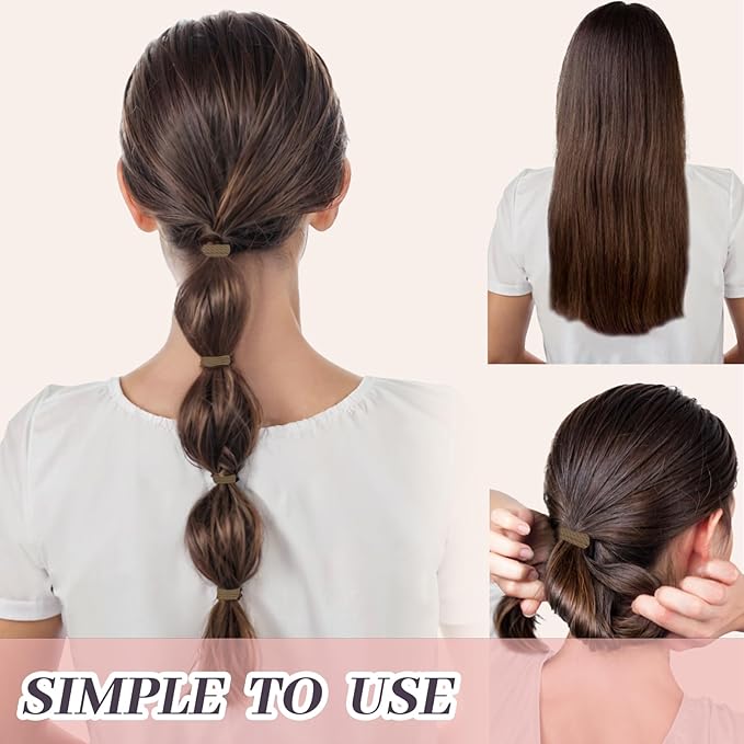JIIRS 20PCS Boho Hair Ties,Elastic Bracelets,Elastic Hair Ties, Hair Bands For Ponytails,Ponytail Holder for Thick or Thin Hair,Boho Hair Bracelets No-Damage For Daily Life, Sport, Working(Set7)