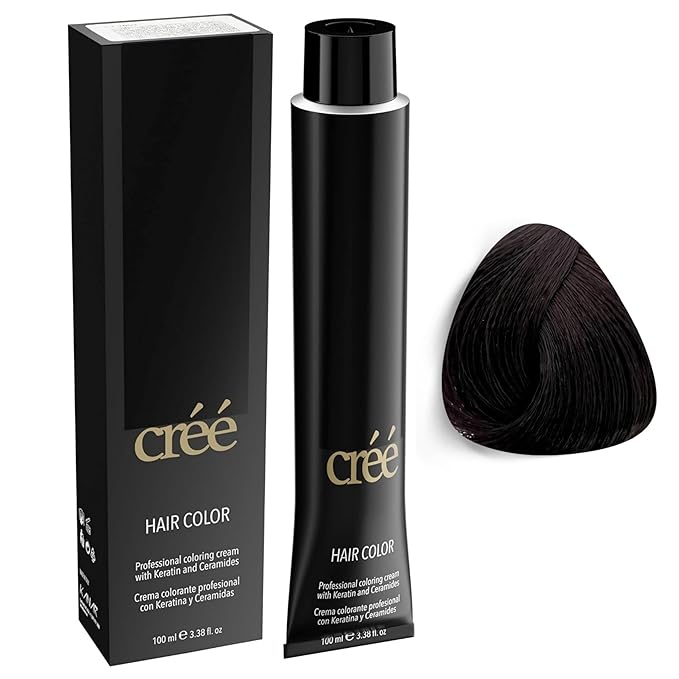 Cree Professional 4.1 - Ash Brown Permanent Hair Color - Long Lasting, Rich Vibrant - Gray Coverage 100ml - 3.4 fl.oz.