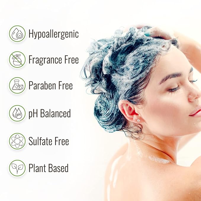 Tea Tree Oil Shampoo and Conditioner Set - Dry Scalp Treatment for Itchy Relief - Anti-Dandruff Thickening Formulas for Men & Women, All Hair Types