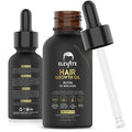 Elevate Hair Regrowth Treatment 5% Minoxidil Solution - Biotin Serum Hair Growth Oil for Men & Women - Thicker Fuller Stronger Hair - Stops Hair Loss & Thinning - Natural Hair Thickening Treatment 1oz