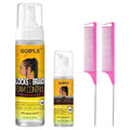 Braid Foam Control Mousse Braiding Hair Mousse for Braids Twist, Locs, No Flake Extra Hold High Shine Style and Moisturizes, Lightweight, Smooth, No Flake Easy to Apply (4pcs)