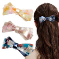 Hair Barrettes - French Barrette for Women Thick Hair - 3 Pcs Large Strong Hold Grip Clip for Women - Decorative Hair Clip (Butterfly Multicolor 1)