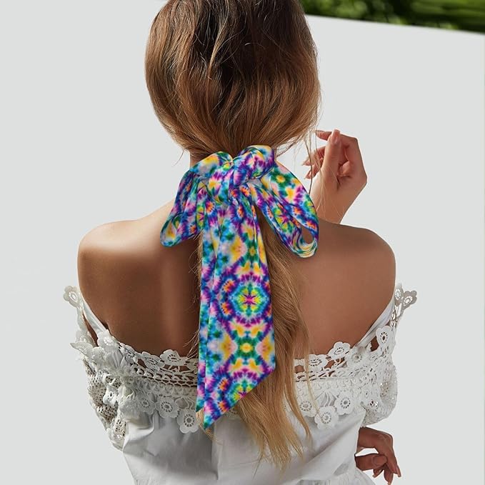 Headband Hair Band for Women Girls Lady, Fashion Mandala Tie Dye Art Hair Scarf Sports Travel Spa Sweat Band Headbands Long Turban Head Decor