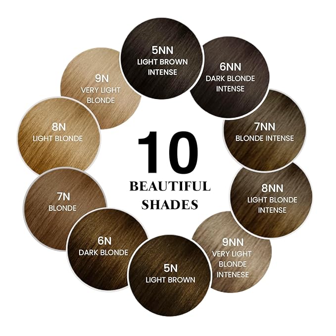 MOEHAIR Hair Coloring Kit | 9N Permanent Hair Color (Very Light Blonde), 20 Volume Developer 6%, Coloring Brush, Gloves & Mixing Bowl | Keratin Infused Color | Gray Coverage | Adds Shines & Softness
