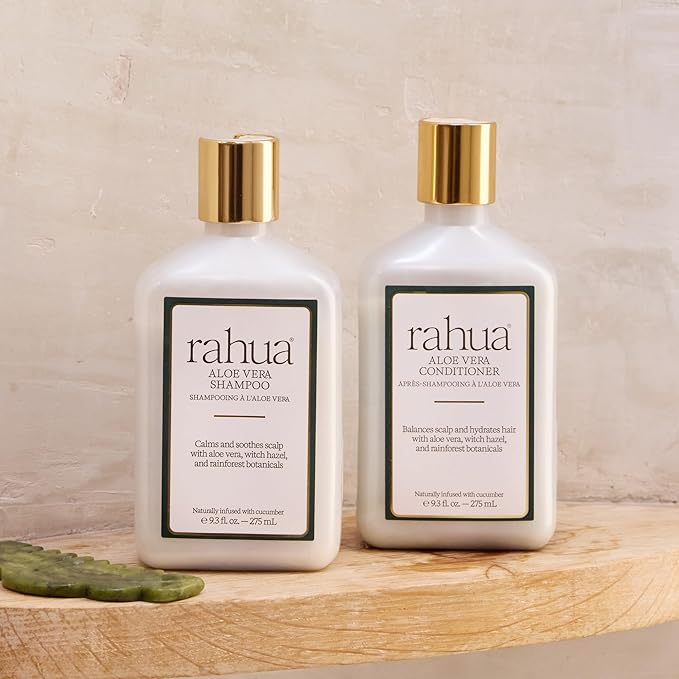 Rahua Aloe Vera Conditioner, Vegan Clarifying Conditioner for Women, Color Safe Hair Care with Aloe Vera, Cucumber Extract, Witch Hazel Oil, Sulfate Free, Soothes Dry Scalp, 9.3 Fl Oz