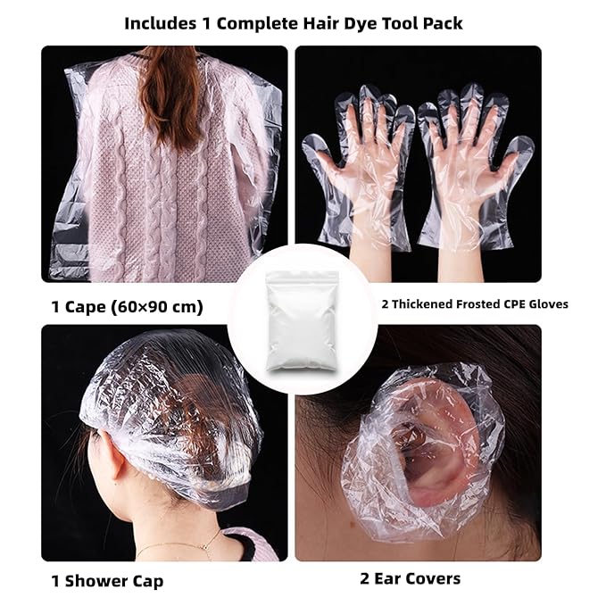 8 PCS Hair Highlighting Kit, Balayage Boards with Teeth and Hair Dye Brush, Hair Bleach & Color Tools Set with Gloves, Ear Covers, Cape, and Shawl, Professional Highlight Kit for Salon