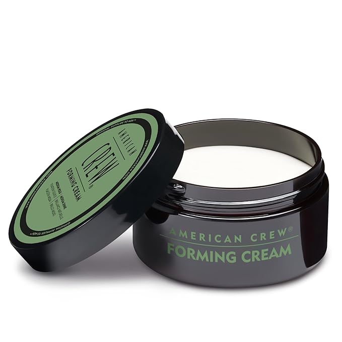 American Crew Men's Hair Forming Cream, Like Hair Gel with Medium Hold & Medium Shine, Stocking Stuffer for Him, 3 oz