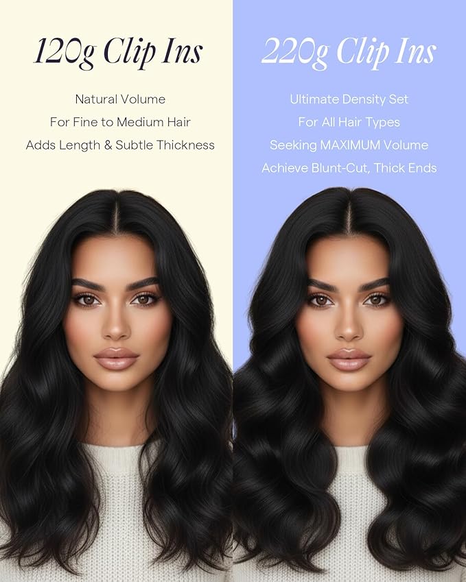 Full Shine Balayage Clip in Hair Extensions 220 G 22 Inch Dark Brown to Chestnut Brown Clipin Hair Extensions Real Human Hair for Fullness 7 Pcs
