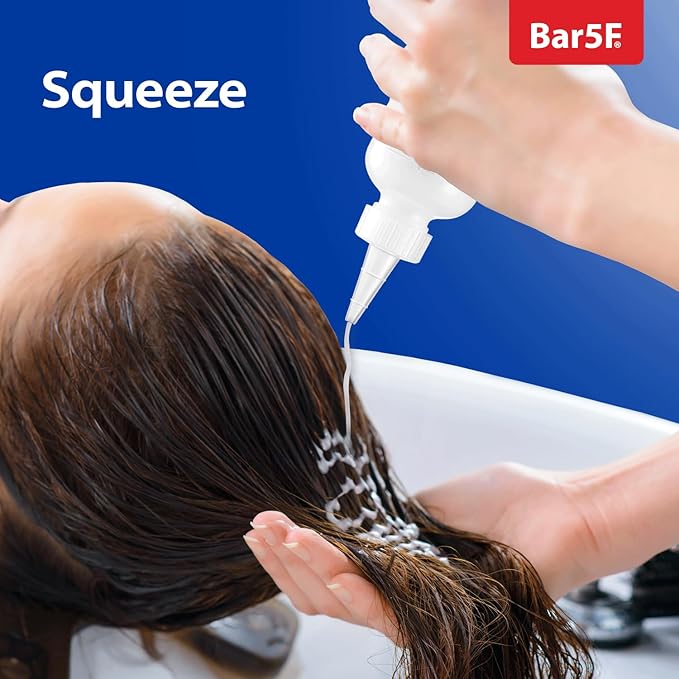 Bar5F 10-Pack Soft Squeeze Hair Applicator Bottle for Hair Treatment, Scalp Oil, Root, Color, 4 Ounce Translucent with Measuring Scale and Cap, BPA Free | Set of Bulk