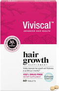 Viviscal Hair Growth Supplements For Women For Thicker, Fuller Hair, Nourishes Thinning & Loss, With Proprietary Collagen Complex, 60 Tablets, 1 Month Supply