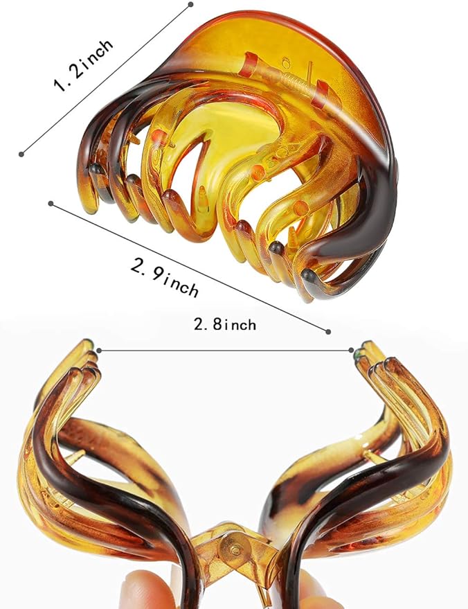 Octopus Medium Hair Claw Clips Thin Hair Women No-Slip Grip Jaw Hair Claw Clip for Fine Hair(Octopus)