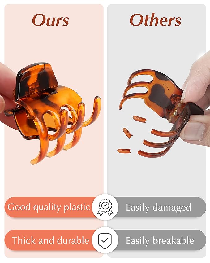 Medium Hair Clips, 18 Pcs 1.38 Inch Hair Claw Clips, No-Slip Jaw Clips for Women and Girls