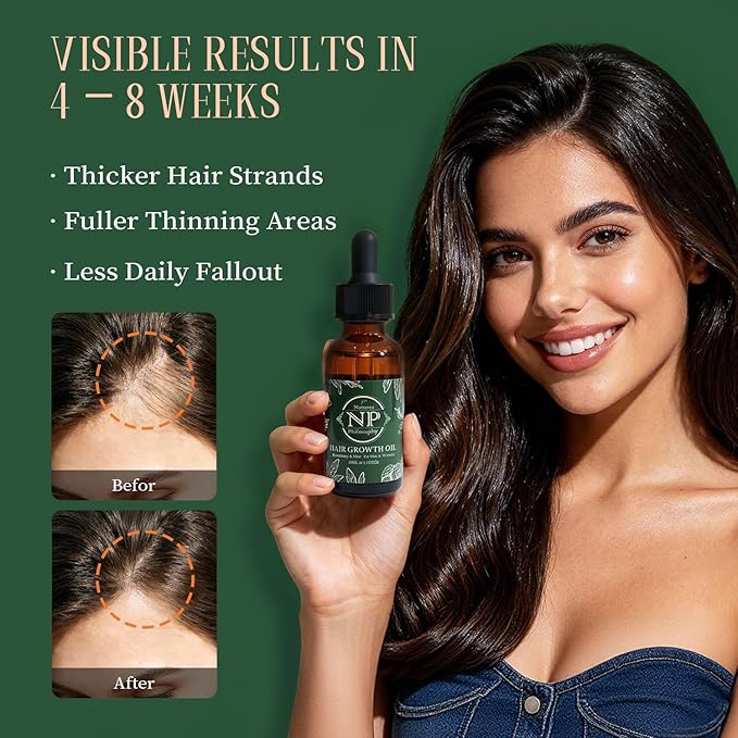NP NATURES PHILOSOPHY Rosemary Mint Hair Growth Oil, Stimulates Hair Regrowth, Anti-Hair Loss, Nourishing Scalp Treatment for Thicker Fuller Hair, Aussie Hair Growth Products for All Hair Types