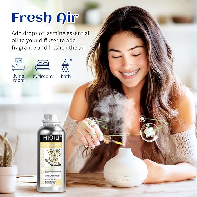 HIQILI 32 Fl Oz Jasmine Essential Oil - 1000ML