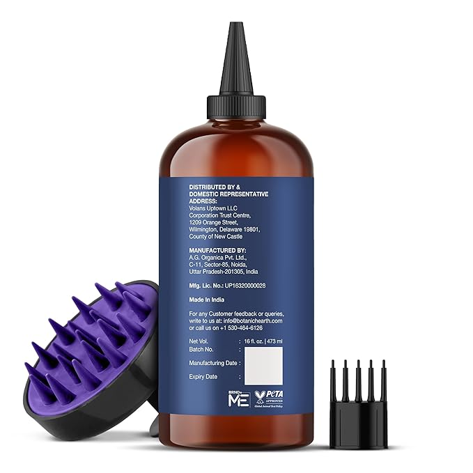 Botanic Hearth Rosemary Oil for Hair Growth | Strengthening Biotin, Jojoba, Castor Hair Growth Oil for frizzy hair | Dry, Damaged Scalp Treatment | Color Safe | All Hair Types | 16 Fl Oz