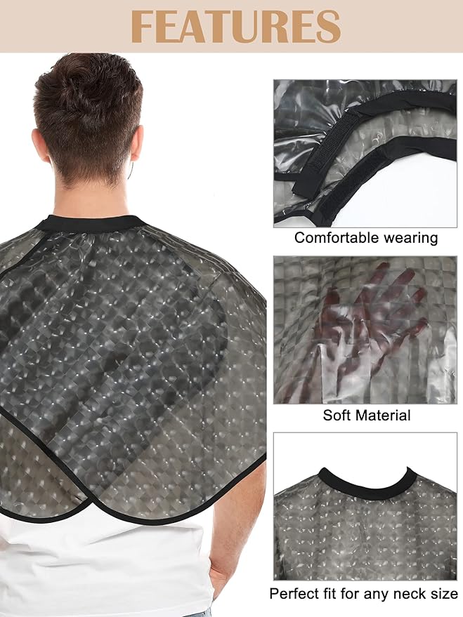 Zhanmai 4 Pieces Hair Color Shampoo Cape for Salons Waterproof Hair Washing Capes Makeup Beauty Salon Apron for Barber(Classic Color)