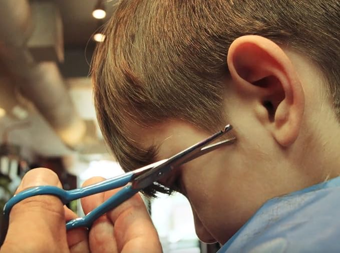 CALMING CLIPPER® - The Silent, Gentle Haircutting Kit for Children with Autism and Sensory Sensitivity - Right-Handed, Includes Barber Cape & Safety Scissor