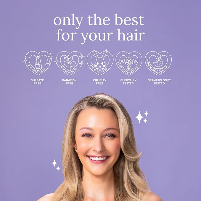 Luseta Biotin Trio Hair Care Set Moisturizing Shampoo and Conditioner Set and Hair Serum Thickening for Thinning Damaged Dry Hair