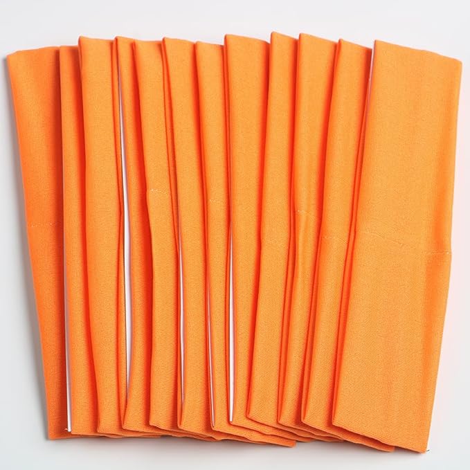 Headbands for Women,12PCS,Soft Stretch Elastic Yoga Sport Headbands